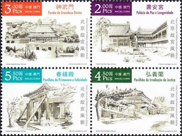 (澳)北京故宫风貌套票 参考图