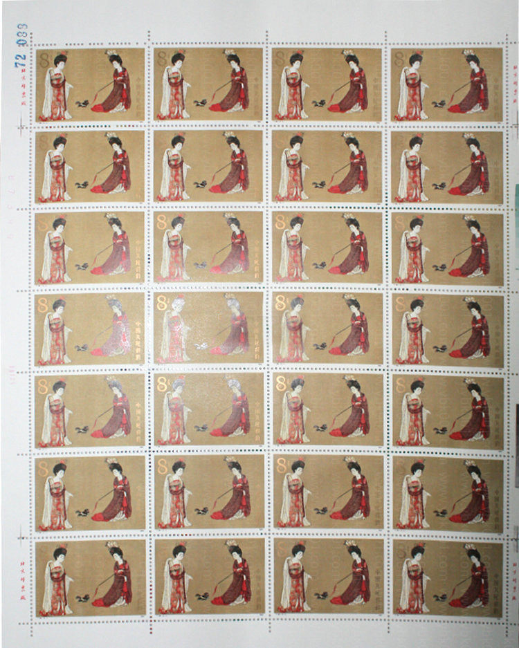 中国绘画·唐·簪花仕女图（T89） 品种参考图